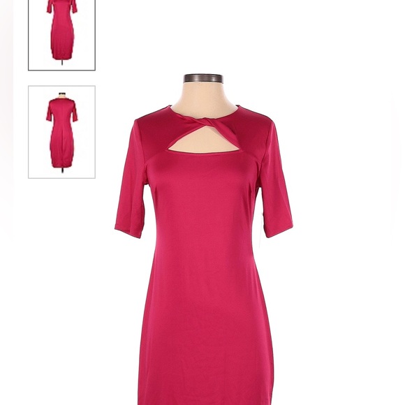 NWT vivid raspberry bold element pencil dress size large - Picture 1 of 4